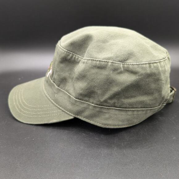 Razorbacks Hat Cap Womens Adjustable Strap Back Military Cadet Pink Green Logo - Picture 3 of 10